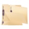 Smead Fastener Folder, 1/3 Assorted, Letter, 50/BX, Manila PK SMD14555 - alternate 1
